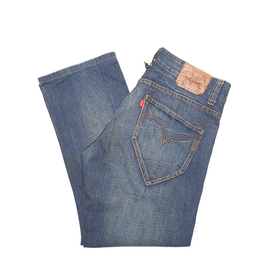 Mens Blue Levis Buckleback 523 JeansW32 L28