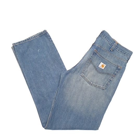 Mens Blue Carhartt Relaxed B320 JeansW32 L32