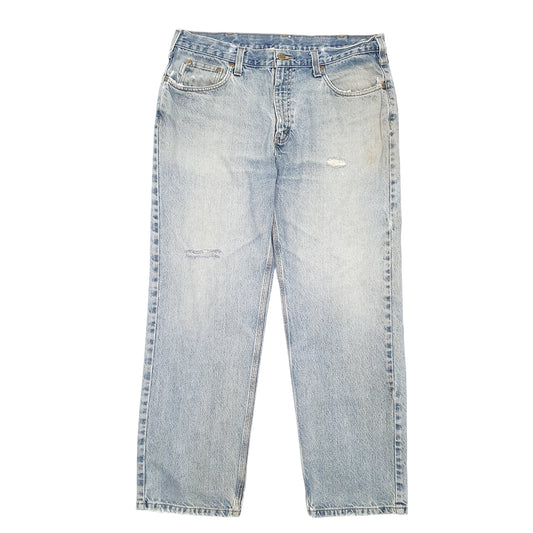 Mens Blue Carhartt Relaxed B460 JeansW38 L30