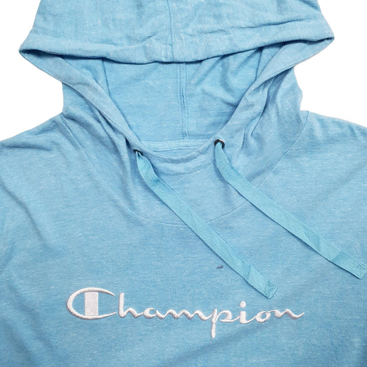 Mens Blue Champion Hoodie Jumper