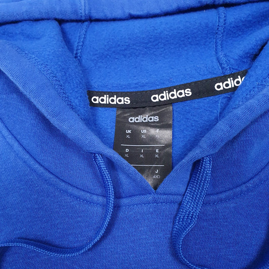 Mens Blue Adidas Hoodie Jumper