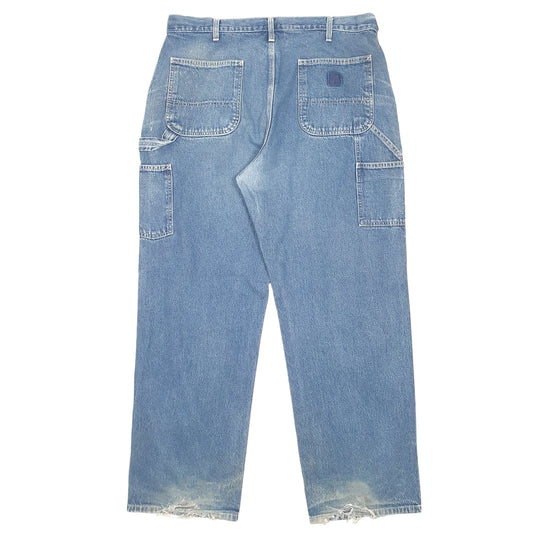 Mens Blue Carhartt Carpenter B13 JeansW38 L32