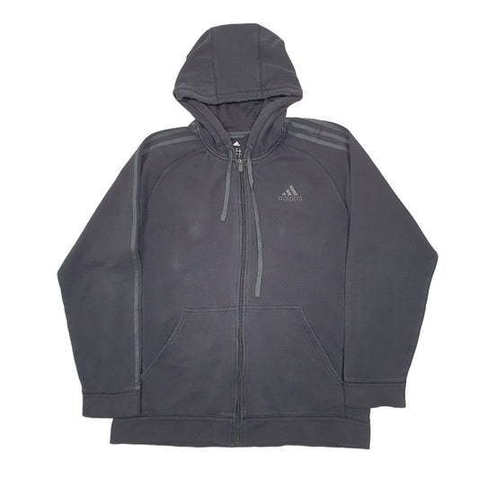 Mens Black Adidas Full Zip Jumper
