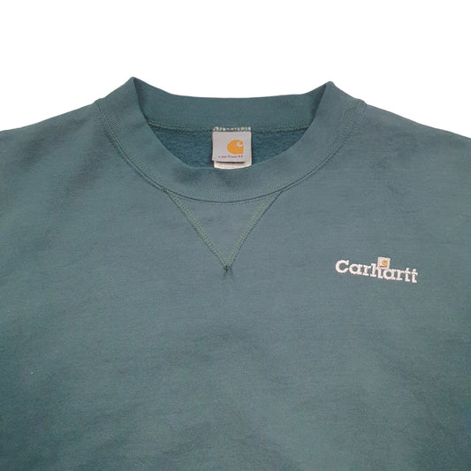 Mens Green Carhartt Crewneck Jumper
