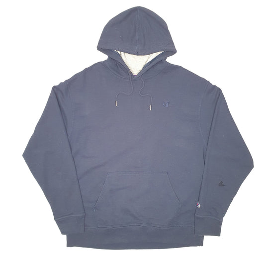 Mens Navy Champion Hoodie Jumper