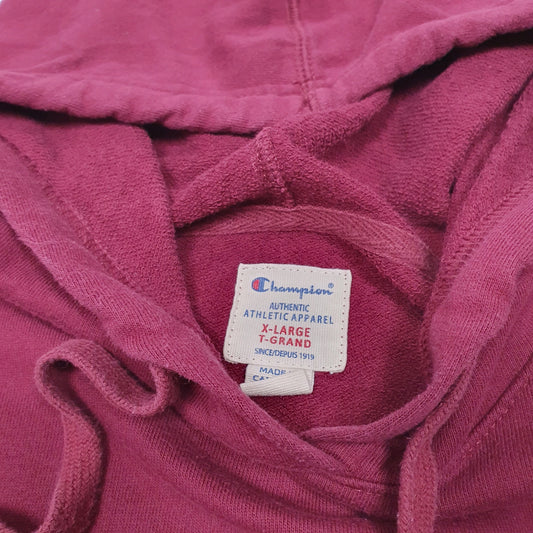 Womens Burgundy Champion Hoodie Jumper