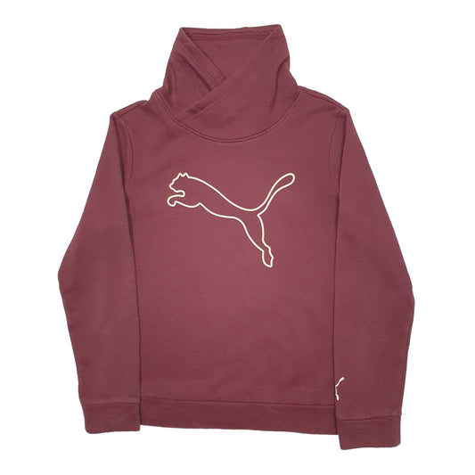 Womens Burgundy Puma Puma Jumper