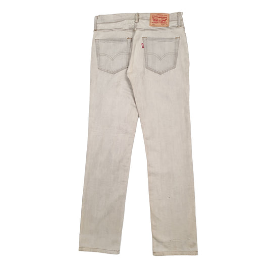 Mens Cream Levis 511 JeansW29 L30