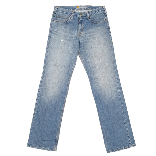 Mens Blue Carhartt Relaxed Casual JeansW32 L34