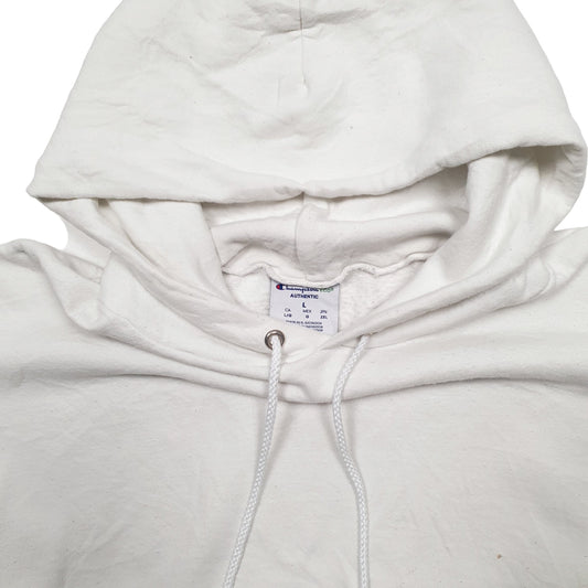 Mens White Champion Hoodie Jumper