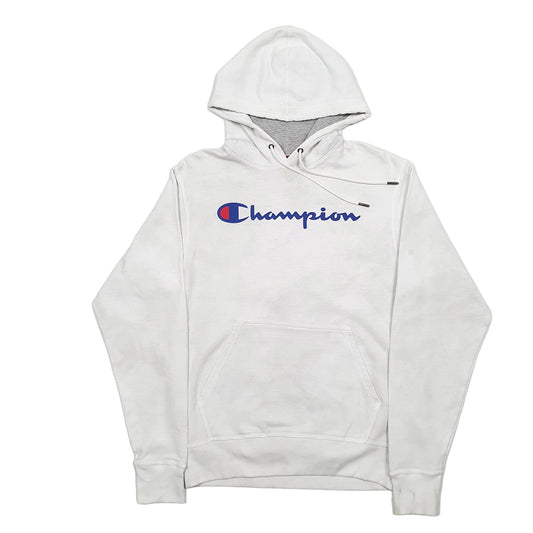 Mens White Champion Hoodie Jumper