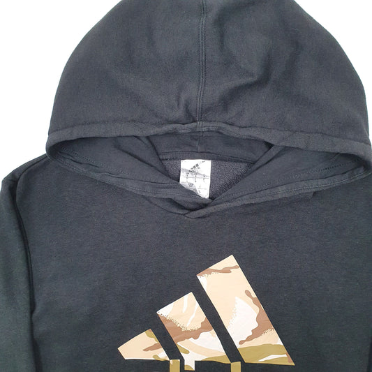 Mens Black Adidas Hoodie Jumper