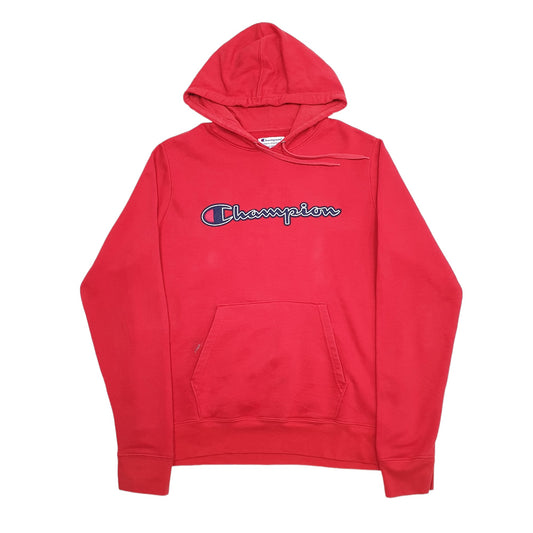 Mens Red Champion Hoodie Jumper