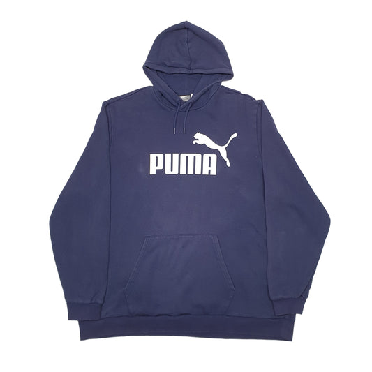 Mens Navy Puma Hoodie Jumper