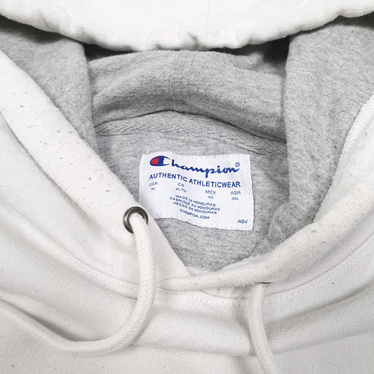 Mens White Champion Hoodie Jumper