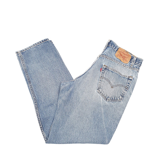 Mens Blue Levis Vintage Made In USA 90s 550 JeansW34 L32