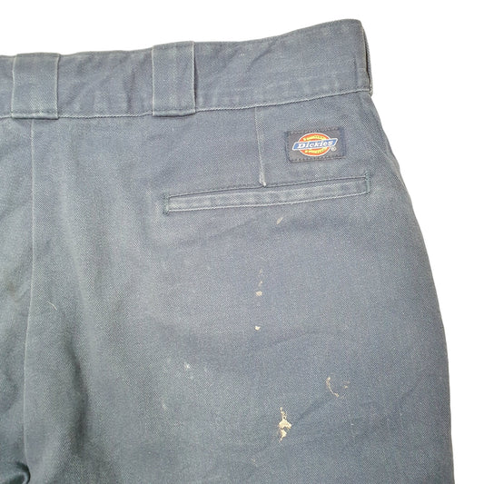 Mens Navy Dickies 874 Cut Offs Work Chino Shorts