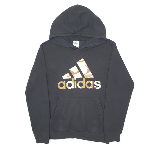 Mens Black Adidas Hoodie Jumper