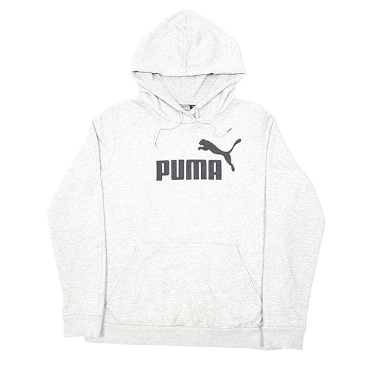 Womens Grey Puma Hoodie Jumper