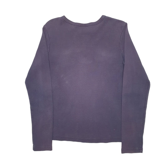 Womens Navy Carhartt Long Sleeve T Shirt