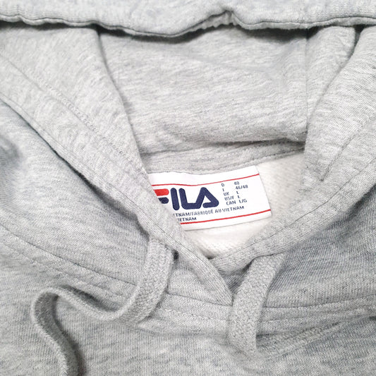 Womens Grey Fila Hoodie Jumper