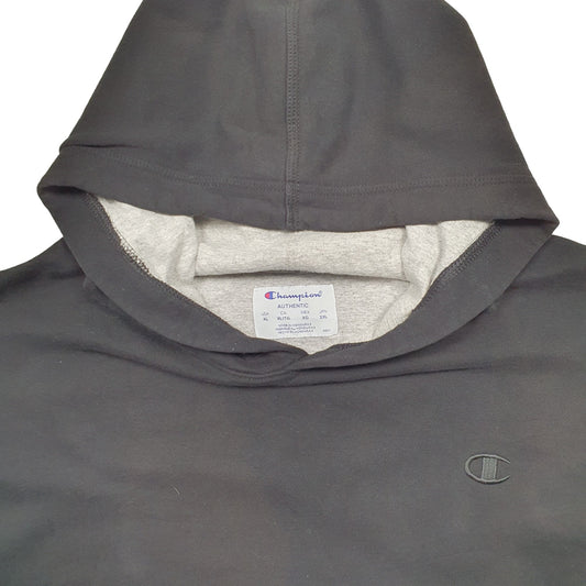 Mens Black Champion Hoodie Jumper