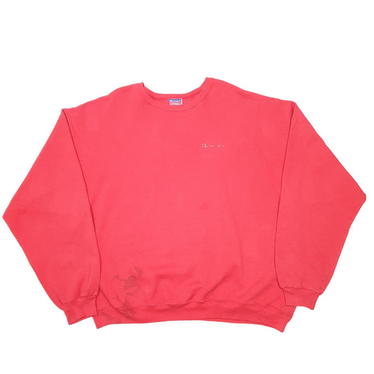 Mens Red Champion Crewneck Jumper