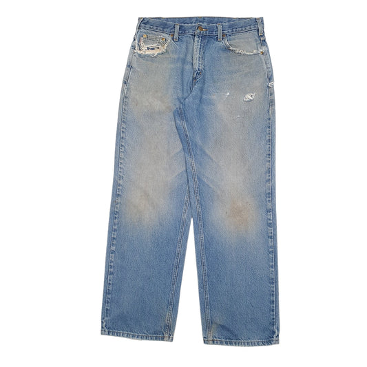 Mens Blue Carhartt Casual JeansW35 L32
