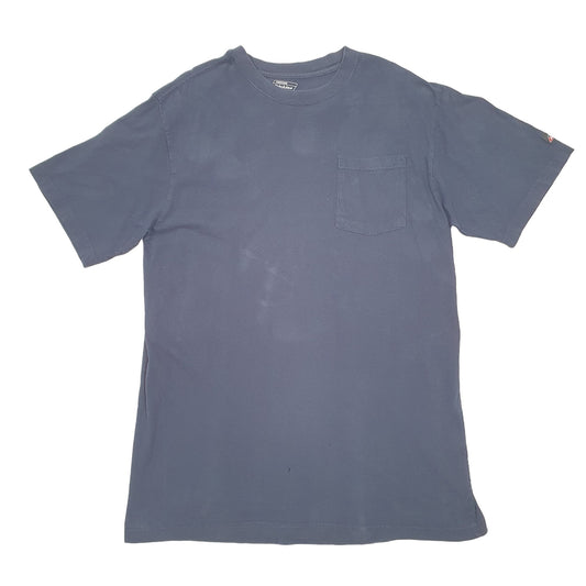 Mens Navy Dickies Pocket Tall Workwear Short Sleeve T Shirt