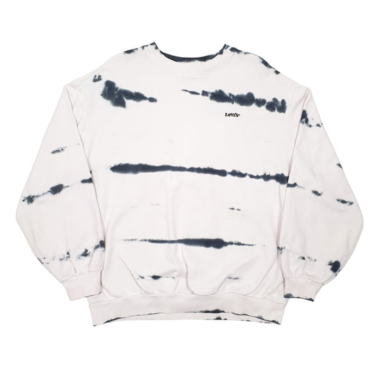 Mens Pink Levis Tie Dye Crewneck Jumper