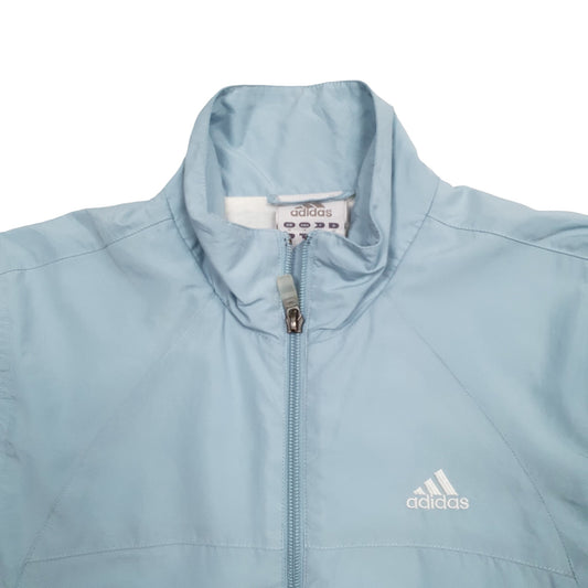 Womens Blue Adidas Track Sport Full Zip Jumper