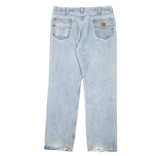 Mens Blue Carhartt Carpenter Casual JeansW38 L34