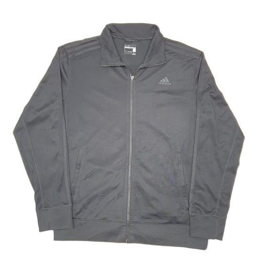 Mens Black Adidas Active Climalite Workout Full Zip Jumper