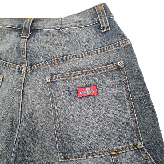 Mens Blue Dickies Carpenter Workwear Denim Shorts