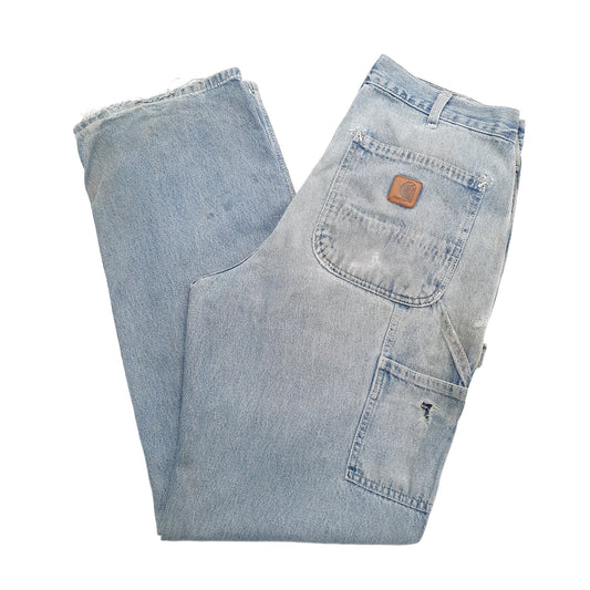 Mens Blue Carhartt B13 Carpenter JeansW32 L32