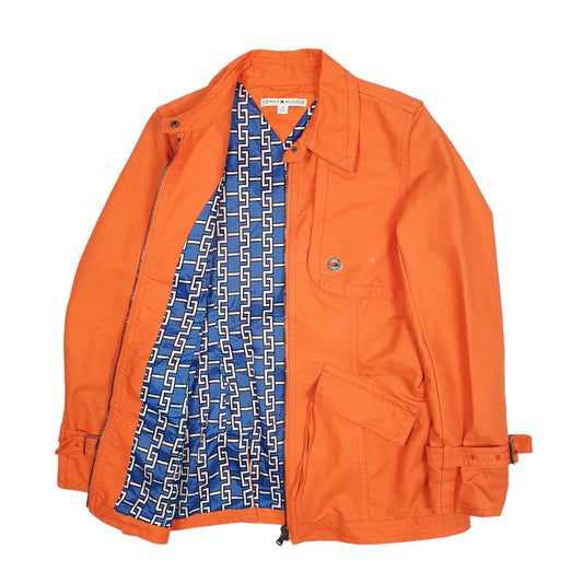 Womens Orange Tommy Hilfiger Vintage 2004 Mid Length Coat