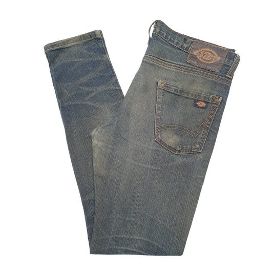 Mens Blue Dickies Stretch Fit Skinny JeansW33 L32