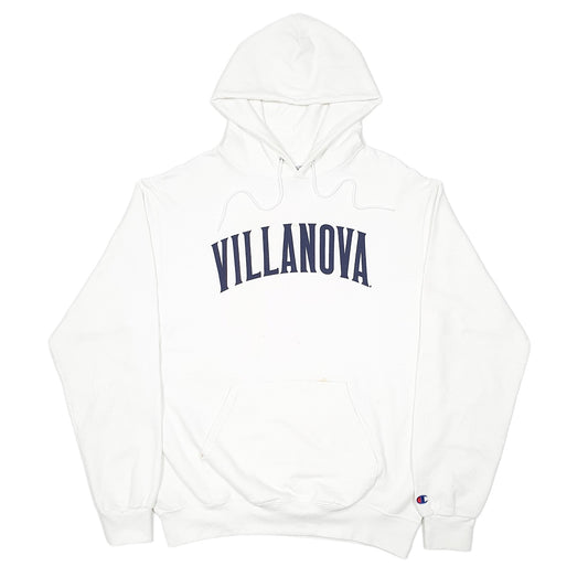 Mens White Champion Villanova University PA USA Hoodie Jumper