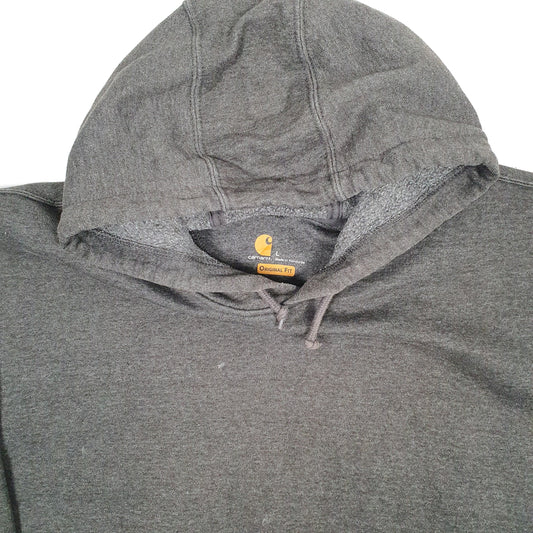 Mens Grey Carhartt Hoodie Jumper