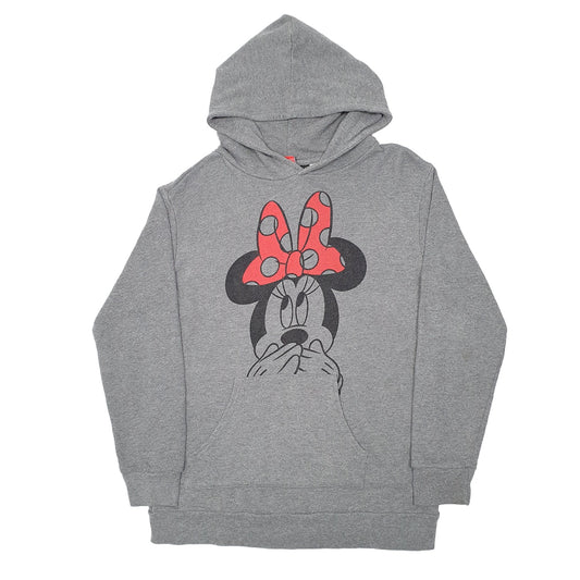 Womens Grey Disney Minnie Mouse Hoodie Jumper