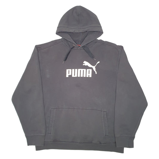 Mens Black Puma Hoodie Jumper