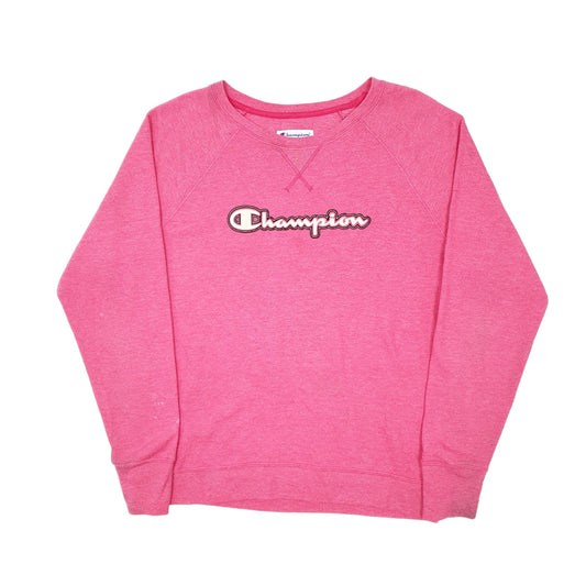 Mens Pink Champion Crewneck Jumper