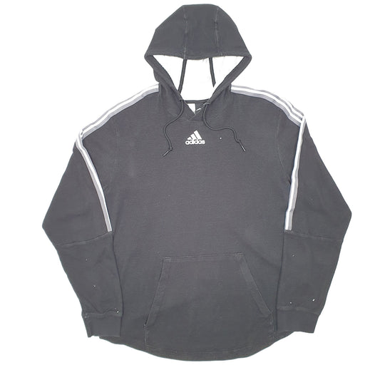 Mens Black Adidas Active Gym Workout Hoodie Jumper