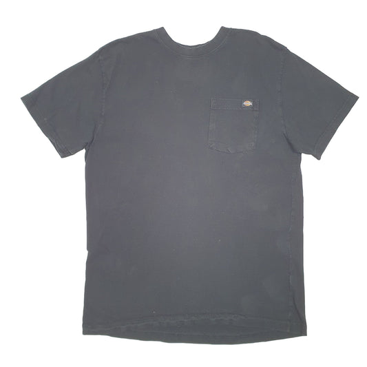 Mens Black Dickies Pocket Workwear Short Sleeve T Shirt