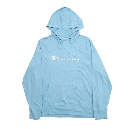 Mens Blue Champion Hoodie Jumper