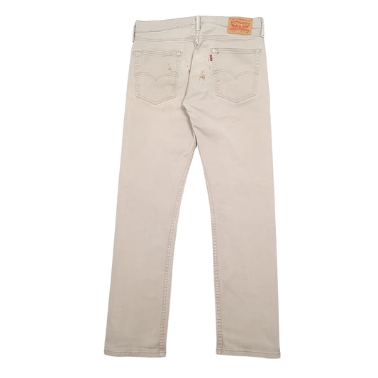 Mens Beige Levis 513 JeansW32 L32