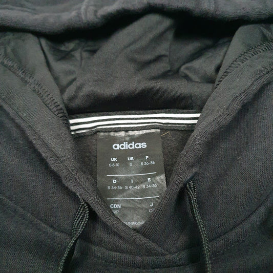 Womens Black Adidas Hoodie Jumper