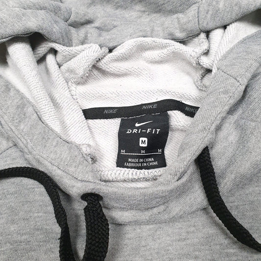 Mens Grey Nike Dri Fit Active Workout Running Hoodie Jumper