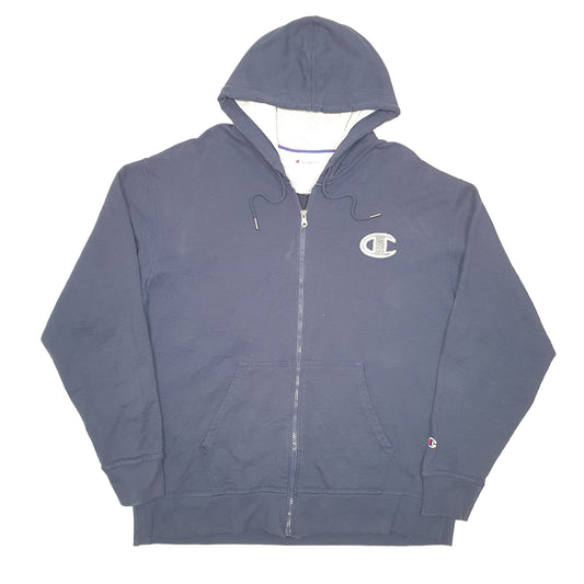 Mens Navy Champion Full Zip Jumper