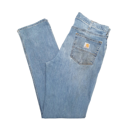 Mens Blue Carhartt Straight JeansW34 L34